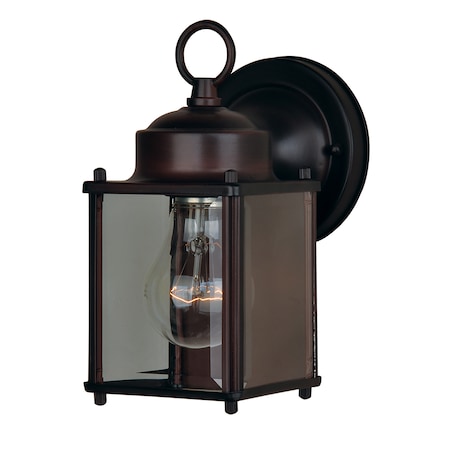 Maxim Lighting Side Door 1-Light 4.5" Wide Oil Rubbed Bronze Outdoor Wall Sconce 6879CLOI